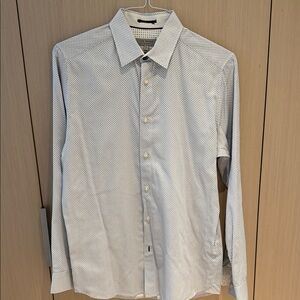 Ted Baker White Geometric Dress Shirt